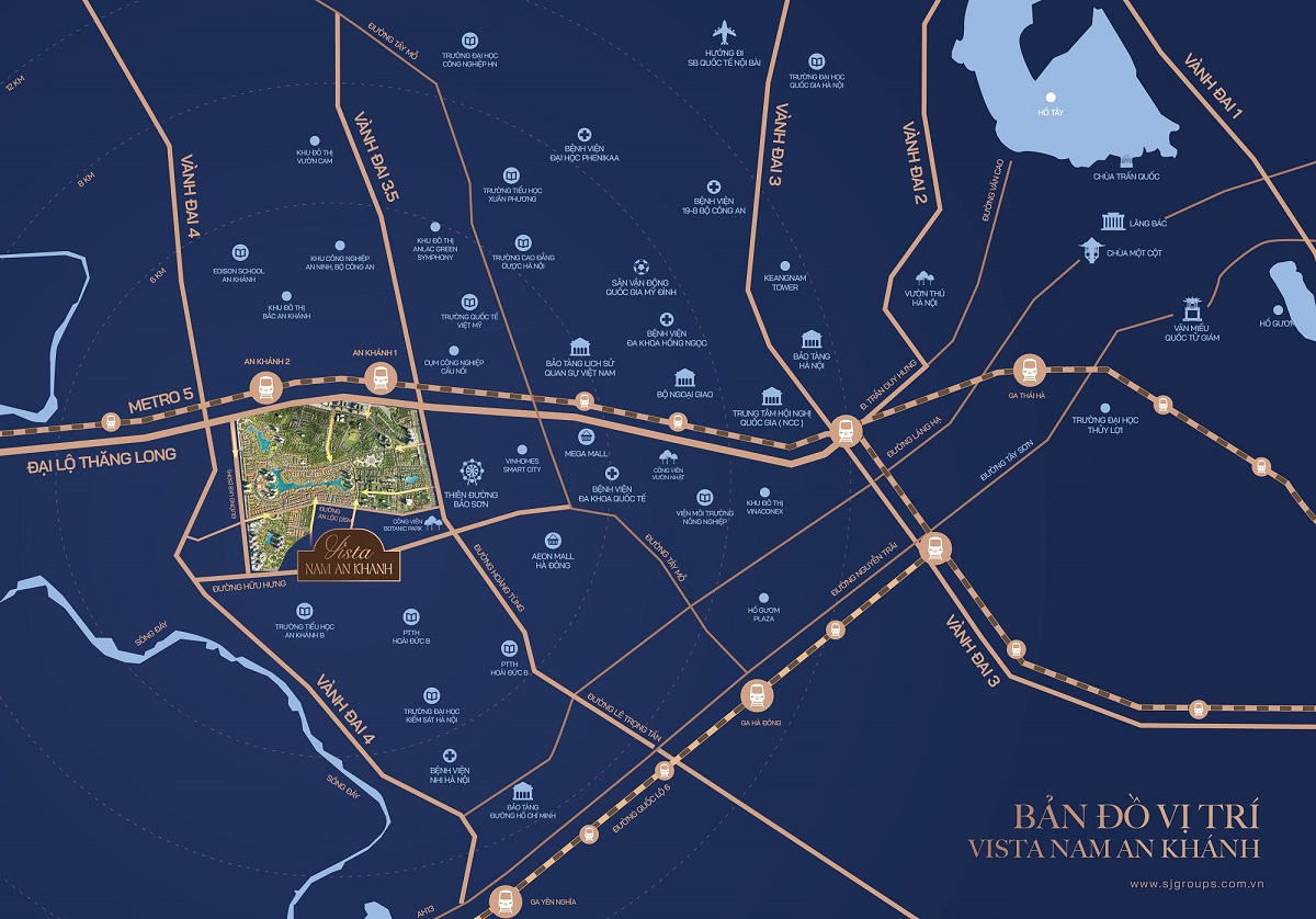 vị trí chung cư Vista Nam An Khánh